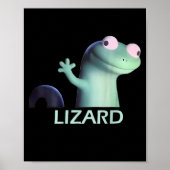 Funny Weirdcore Animal Women Men Lizard Liz Poster (Vorne)