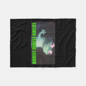 Funny Weirdcore Lizard Lizard Lizard Meme Animal W Fleecedecke (Vorderseite (Horizontal))