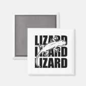 Funny Weirdcore Lizard Lizard Lizard Meme Animal W Magnet (Vorderseite/Rückseite)