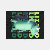 Funny Weirore Lizard Meme _ 3d Surreal Animal Fleecedecke (Vorderseite (Horizontal))