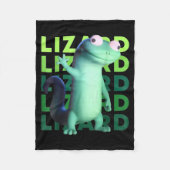 Funny Weirore Lizard Meme _ 3d Surreal Animal Fleecedecke (Vorderseite)