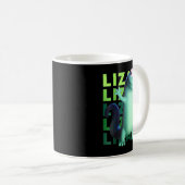 Funny Weirore Lizard Meme _ 3d Surreal Animal Kaffeetasse (VorderseiteRechts)
