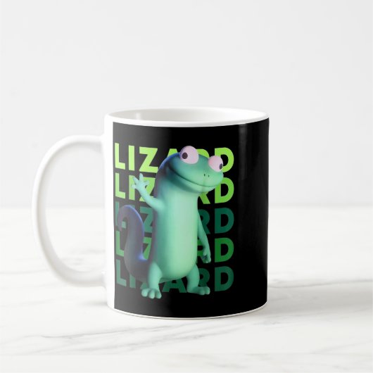 Funny Weirore Lizard Meme _ 3d Surreal Animal Kaffeetasse (Links)