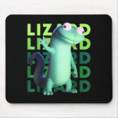 Funny Weirore Lizard Meme _ 3d Surreal Animal  Mousepad (Vorne)