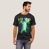 Funny Weirore Lizard Meme _ 3d Surreal Animal T-Shirt (Vorne ganz)