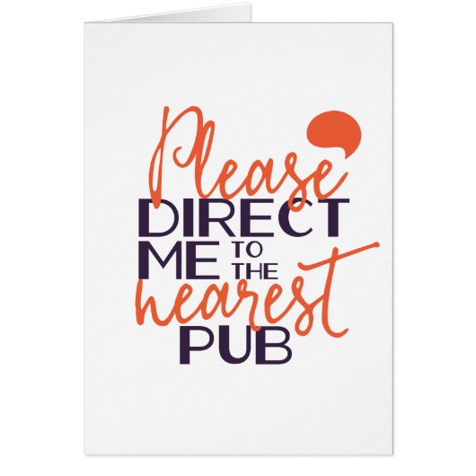 Funny weist mich bitte in den nächsten Pub (Vorne)