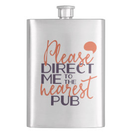 Funny weist mich bitte in den nächsten Pub Flachmann