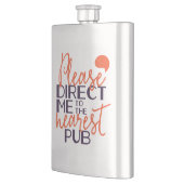 Funny weist mich bitte in den nächsten Pub Flachmann (Links)