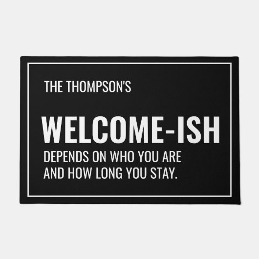 Funny Welcome Door Mat Fußmatte (Vorderseite)