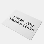 Funny Welcome Mat, ich denke, du solltest Sarcas V Fußmatte (Schrägansicht)