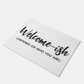 Funny Welcome Mat, Sarcastic Doormat, Wohngestaltu Fußmatte (Schrägansicht)
