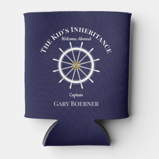 Funny Welcome on the Ship's Wheel Dosenkühler (Vorderseite)