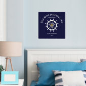 Funny Welcome on the Ship's Wheel Foil Text Foliendrucke (In Situ (Schlafzimmer))