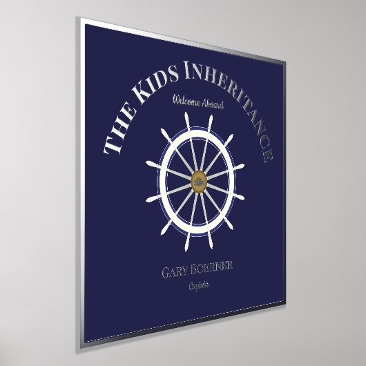 Funny Welcome on the Ship's Wheel Foil Text Foliendrucke (Ablage )