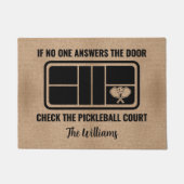 Funny Welcome Pickleball Lovers für Zuhause Custom Fußmatte (Vorderseite)