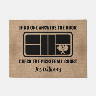 Funny Welcome Pickleball Lovers für Zuhause Custom Fußmatte