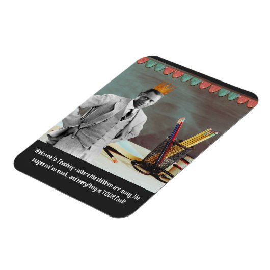 Funny Welcome Teacher Magnet (Linke Seite)