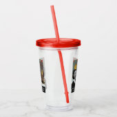 Funny Welcome Teacher Vintag Asiatische Frau Acryltrinkbecher (Links)