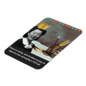 Funny Welcome Teacher Vintag Asiatische Frau Magnet (Linke Seite)