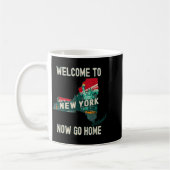 Funny Welcome To New York Retro Design, Funny New Kaffeetasse (Links)