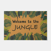 Funny Welcome To The Jungle Mat, Tropical Fußmatte (Vorderseite)