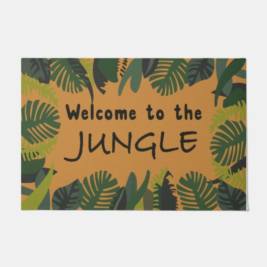 Funny Welcome To The Jungle Mat, Tropical Fußmatte (Vorderseite)