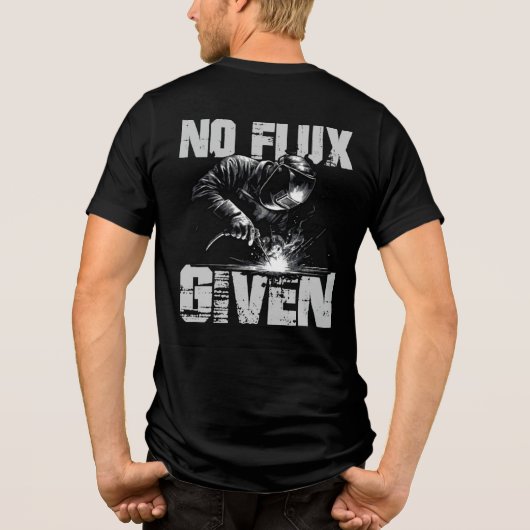 Funny Welder kein Flux angesichts Men's Tri-Blend Shirt (Rückseite)