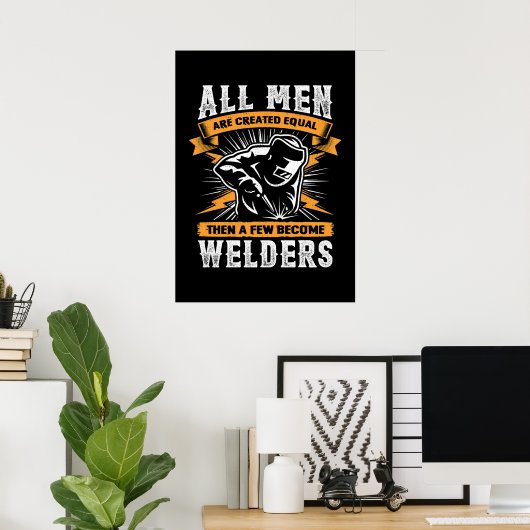 Funny Welder Poster (Heimbüro)