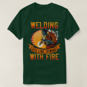 Funny Welder s Men verschweißt wie Nähen mit Fi T-Shirt (Design vorne)