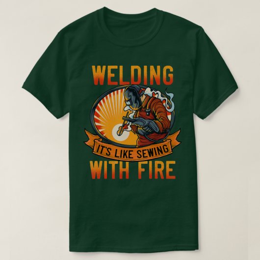 Funny Welder s Men verschweißt wie Nähen mit Fi T-Shirt (Design vorne)
