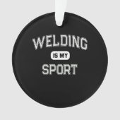 Funny Welder | Schweißen ist mein Sport Ornament (Vorderseite)