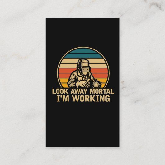 Funny Welder Sprichwort für Metallbearbeitung Schw Visitenkarte (Vorderseite)