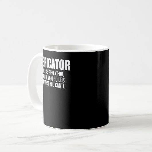 Funny Welder Welding Fabricator Definition Welders Kaffeetasse (Vorderseite Links)