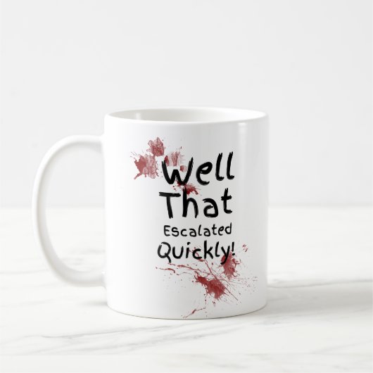 Funny Well, das schnell eskalierte Kaffeetasse (Links)