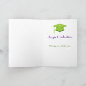 Funny Well Fertig Abschluss gratuliert Karte (Innenseite)