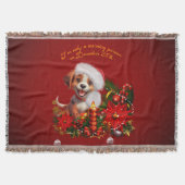 Funny Welpe Decke (Vorderseite)