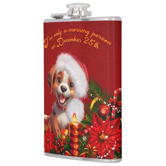 Funny Welpe Flachmann (Links)