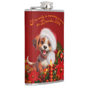 Funny Welpe Flachmann (Rechts)