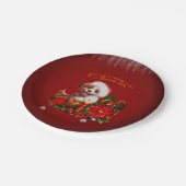 Funny Welpe Pappteller (Schrägansicht)