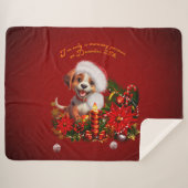 Funny Welpe Sherpadecke (Vorderseite (Horizontal))