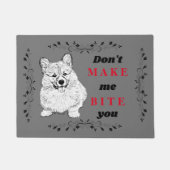 Funny Welsh Corgi Doormat Fußmatte (Vorderseite)