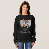 Funny Welsh Corgi Power Napper Dog Lover Napping Sweatshirt (Vorne ganz)