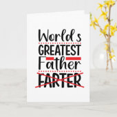 Funny Weltbest Vater Karte (Gelbe Blume)