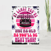 Funny, wenigstens bist du nicht. Gefaltete Grußkar Karte (Vorderseite)