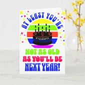 Funny, wenigstens bist du nicht... karte (Gelbe Blume)