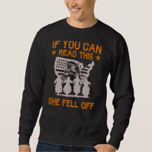 Funny, wenn du das lesen kannst, ist sie vom Biker Sweatshirt