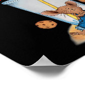 Funny, wenn du der Maus ein Kekskostüm zum Geburts Poster (Ecke)