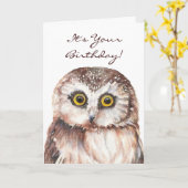 Funny, wenn du Genie sein musst, Alt-Owl Karte (Gelbe Blume)