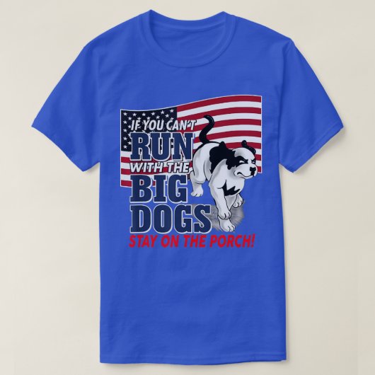 Funny Wenn du nicht mit dem Großen Hund laufen ble T-Shirt (Design vorne)
