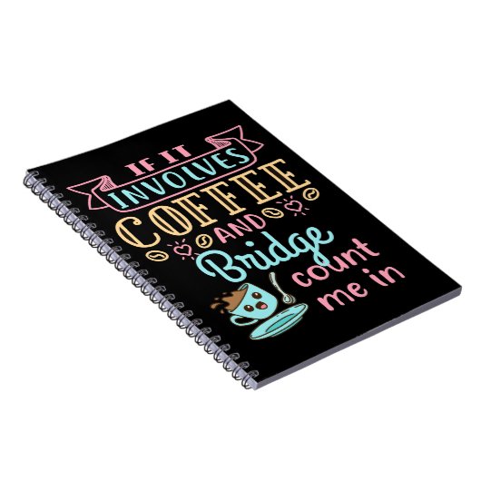 Funny, wenn es Kaffee und Bridge beinhaltet Notizblock (Rechte Seite)